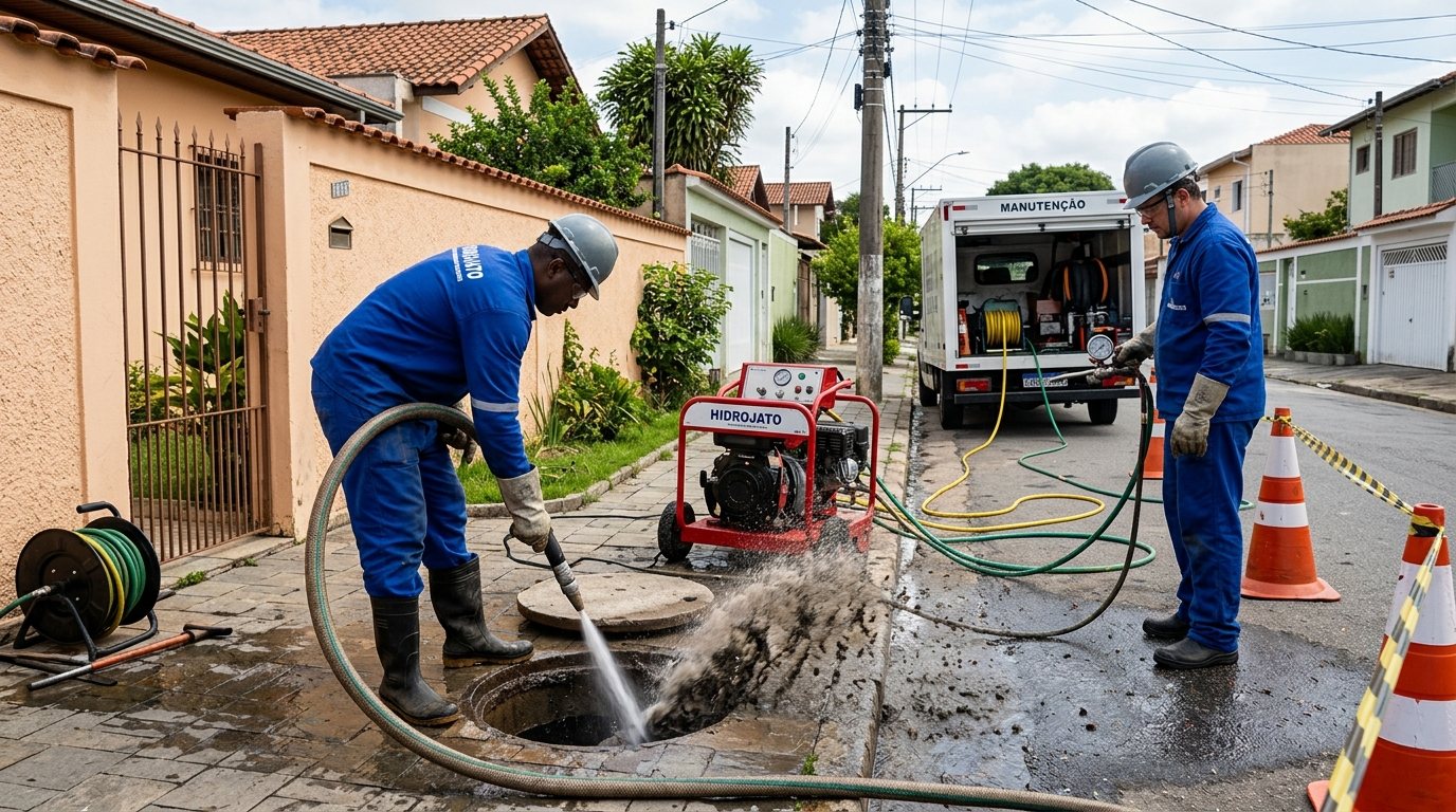 Hidrojateamento Residencial em Ponta Grossa‑PR