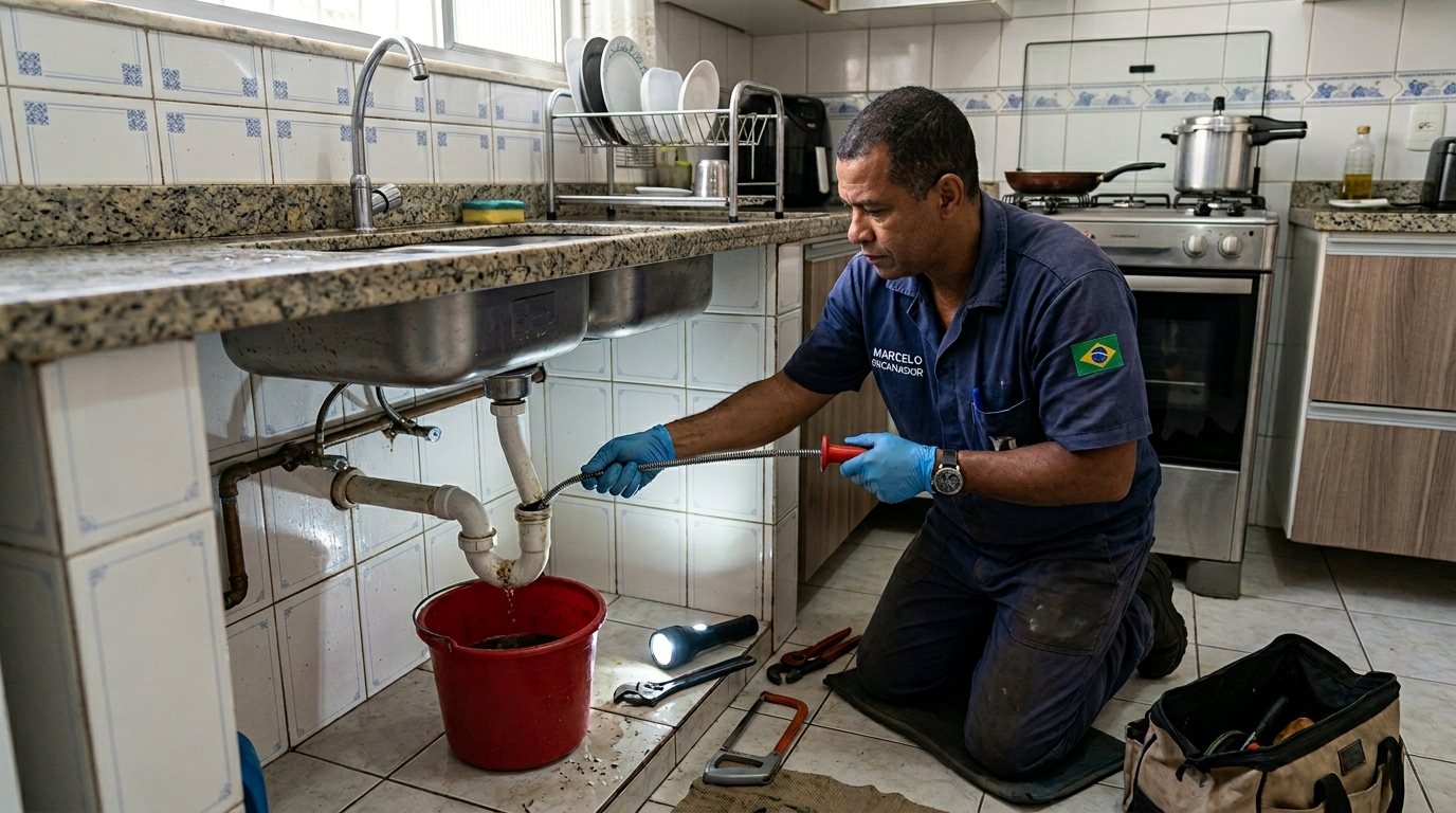 Ligação da Pia da Cozinha em Ponta Grossa‑PR